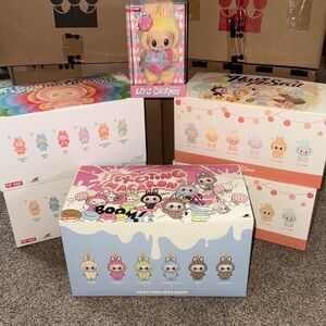 LABUBUS Big Into Energy, Exciting Macaron, Have A Seat, Let’s Checkmate